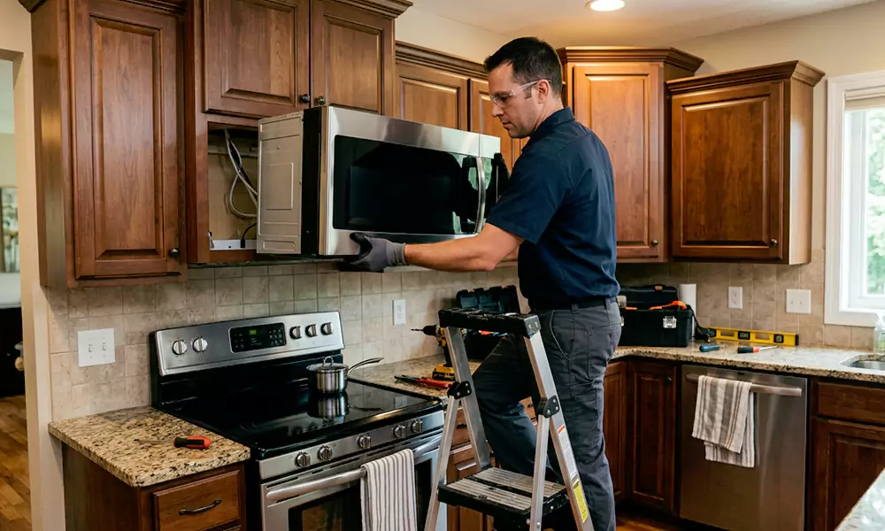 Microwave Installation in La Jolla, CA